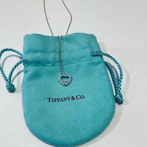 Tiffany &Co. Sterling Silver Heart Pendant Necklace